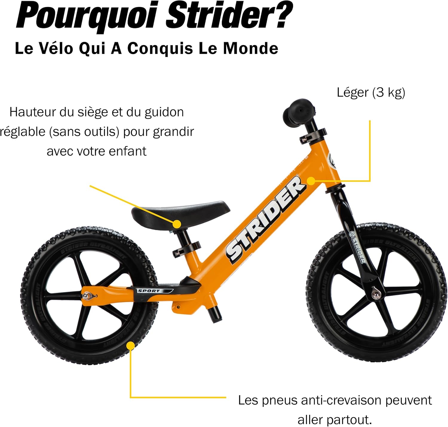 Strider 12 Sport - draisienne pour enfant dès 16 mois